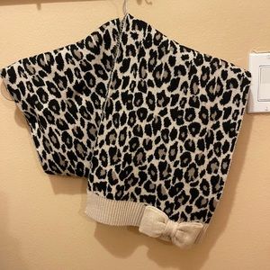 Kate spade leopard bow scarf
